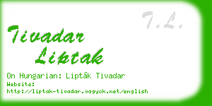 tivadar liptak business card